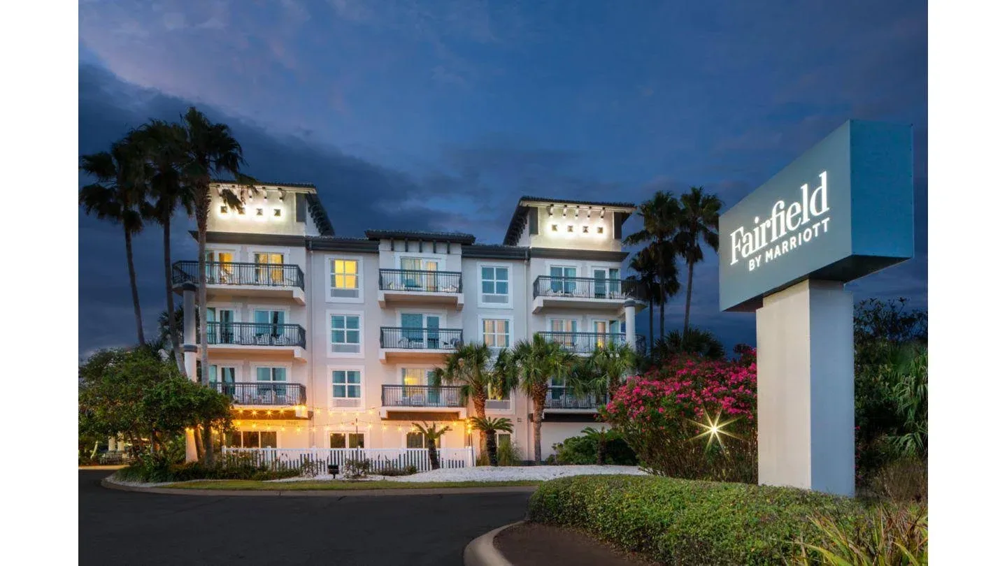 Exterior and entrance sign at Fairfield Inn & Suites Destin