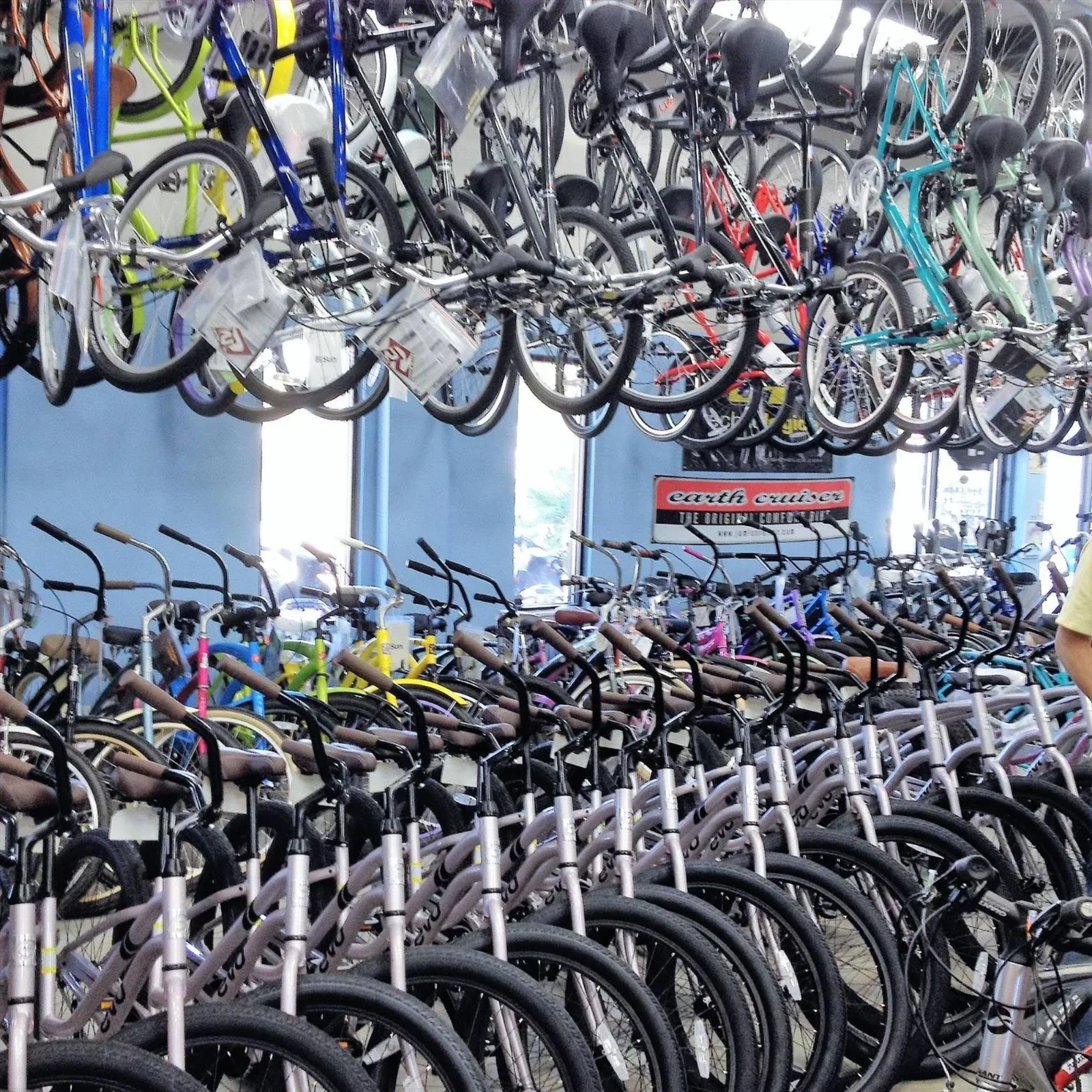 Bicycles on display inside the Coastal Cruisers shop in Miramar Beach