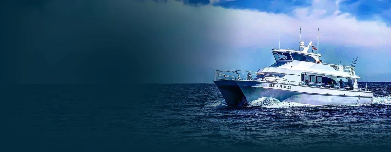 Destin Princess fishing boat underway on the Gulf